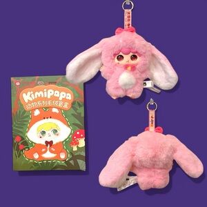 Kimipapa Animal Series Plush Pendant Sugar Fluff Rabbit